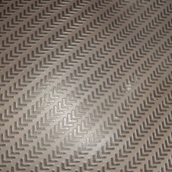 Vintage LANCEL PARIS 1876-Messenger Bag-Chevron-Grey/Green Leather/Shoulder-EX - Picture 6 of 12